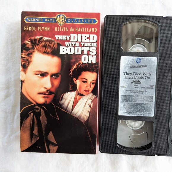 3/$15 They Died with their Boots on (1942) VHS movie Errol Flynn - Picture 7 of 7